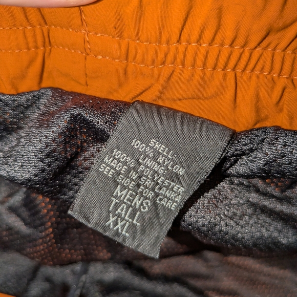 Eddie Bauer Mens Orange Swim Trunks Quick-Drying Relaxed Fit EUC Size Tall XXL - Picture 11 of 13
